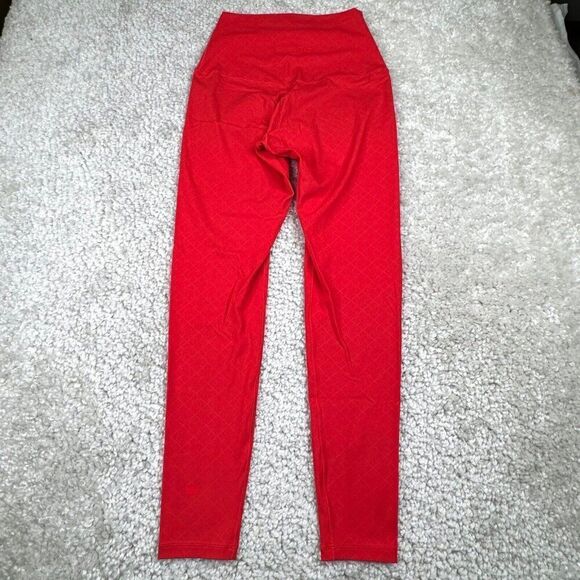 Shefit Boss Legging High Waisted Diamond Embossed Print Rush Red - Picture 2 of 13